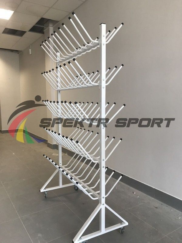 Стеллаж для сушки лыжных ботинок и коньков мобильный (на 50 пар)  Pioner A17187