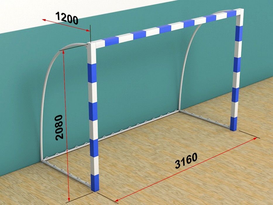 Ворота минифутбольные/гандбольные складные  шт Pioner A13831