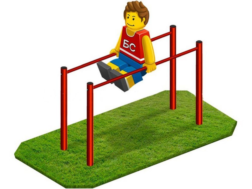 Брусья гимнастические под бетонирование, разборные  Pioner A17776