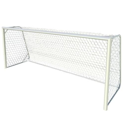 Ворота футбольные 5х2 м, алюминиевые стационарные с опорами под сетку Pioner A14510