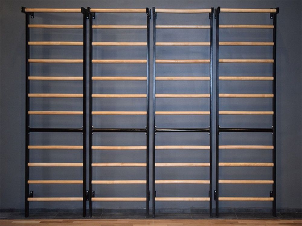 Шведская стенка металл/береза размер 2600х800 мм  Pioner A16160