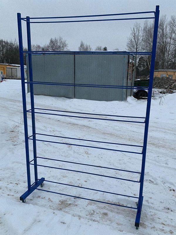 Стеллаж для мячей односторонний 200х160х35 на 42шт. Pioner A13574