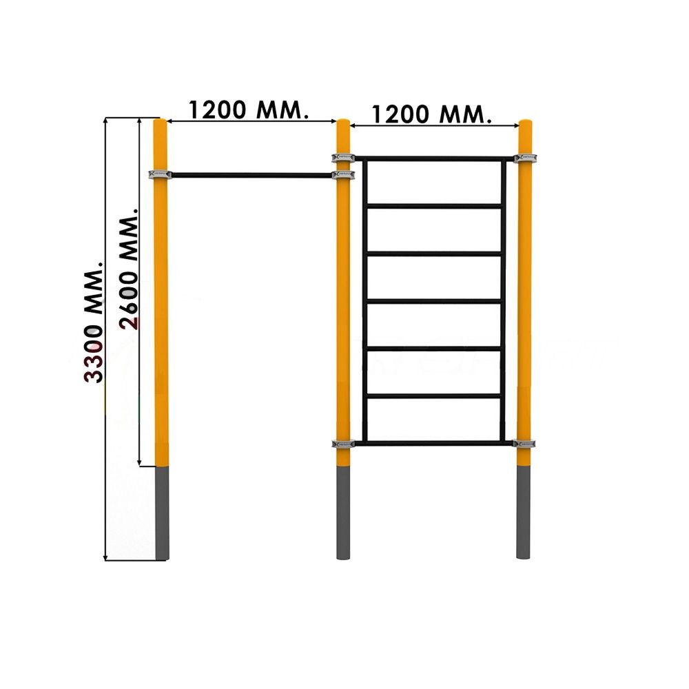 Комплекс для занятий Воркаут   Pioner A16775