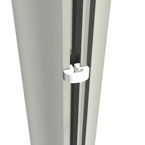 Ворота футбольные 5х2 м, алюминиевые стационарные с опорами под сетку Pioner A14510