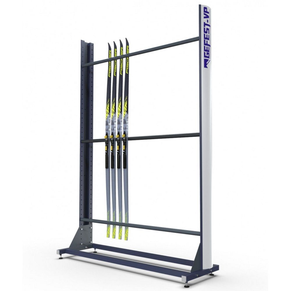 Стеллаж Премиум для беговых лыж, односторонний 219х243х45см  BLP-22