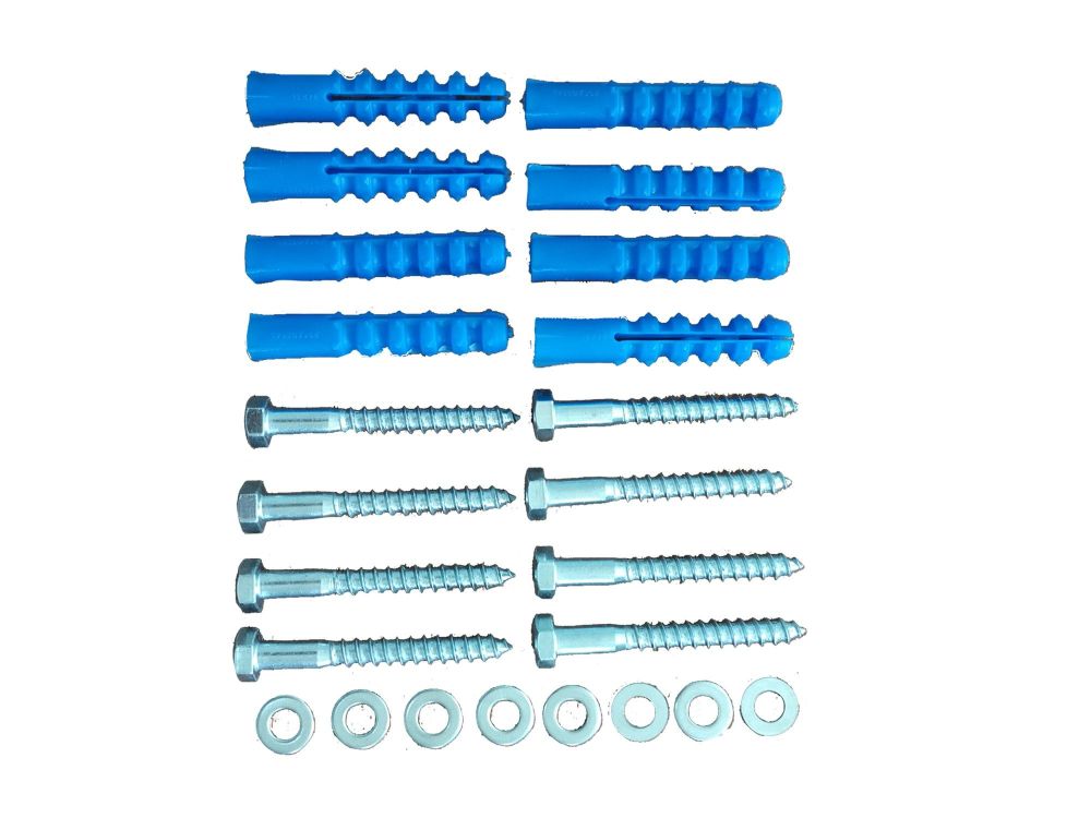 Комплект настенного крепежа для турника 3 в 1 (2 в 1)  крюки черные Pioner A16550