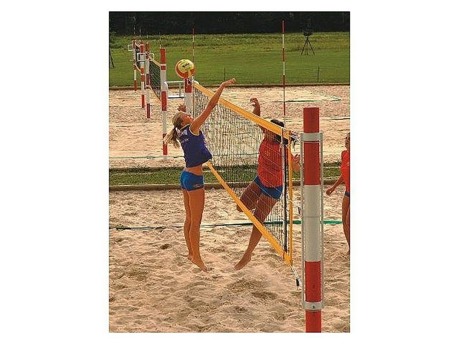 Сетка для пляжного волейбола нить 2,5 мм 1,00 м х 8,50 м, черный  Pioner A14851