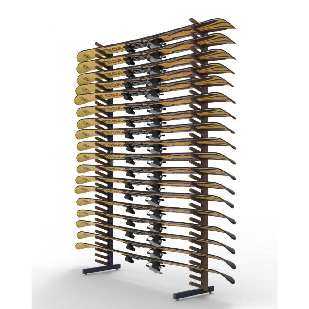 Стеллаж Стандарт для лыж фрирайда, односторонний 205х127х40см  SSF-38