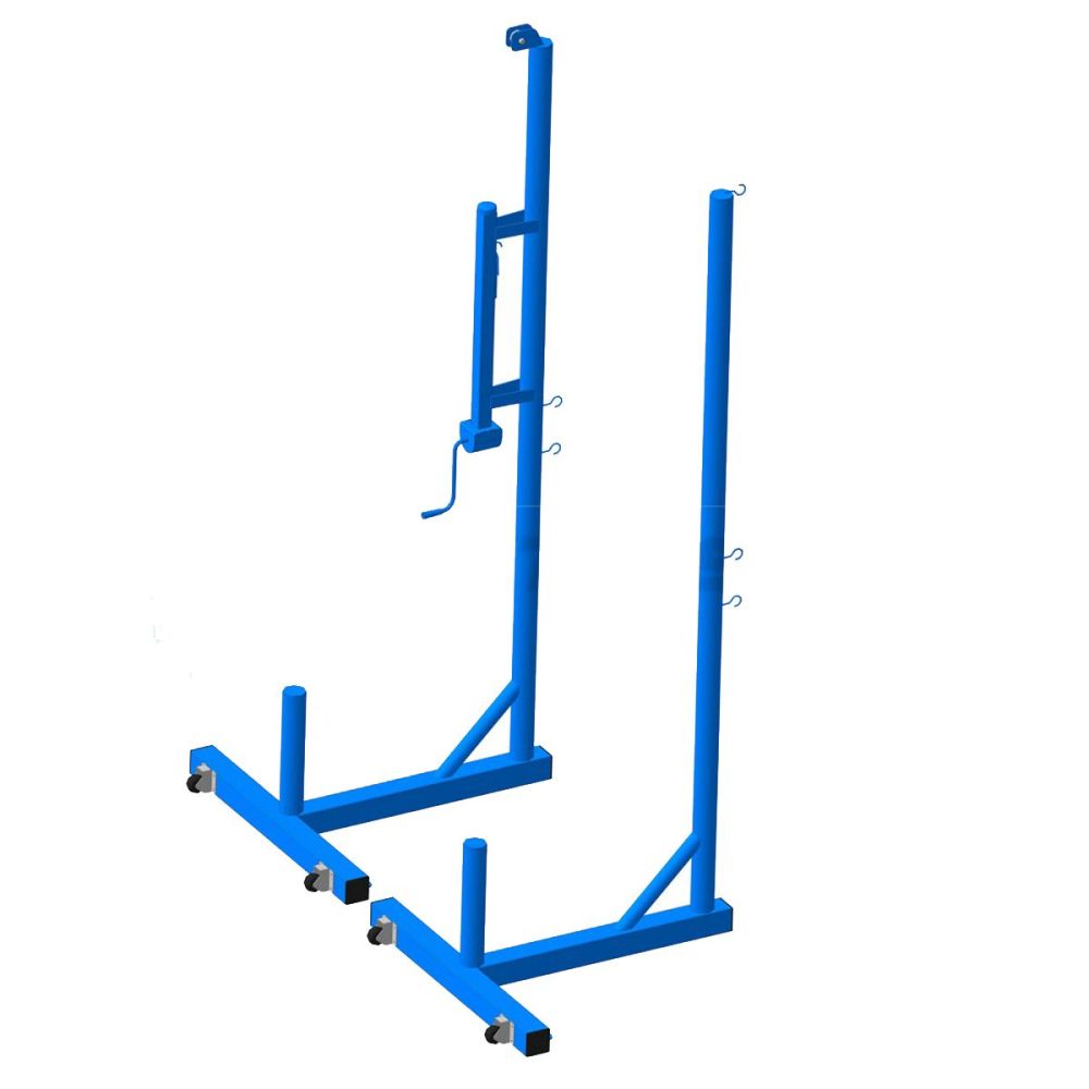 Стойки для бадминтона передвижные с механизмом натяжения  Pioner A14343