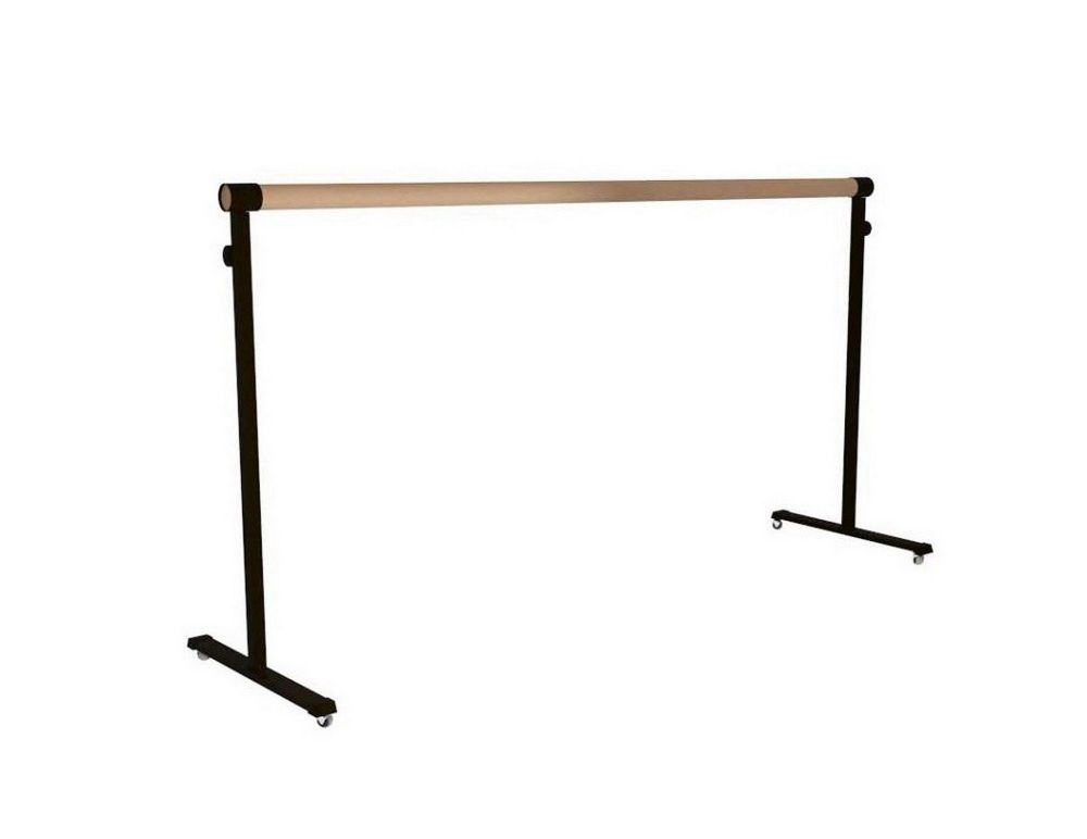 Переносной хореографический станок однорядный регулируемый   на колесах. Бук Pioner A14217