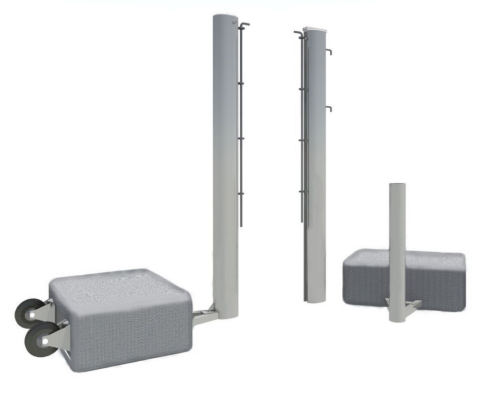 Стойки алюминиевые для большого тенниса мобильные Pioner A14476