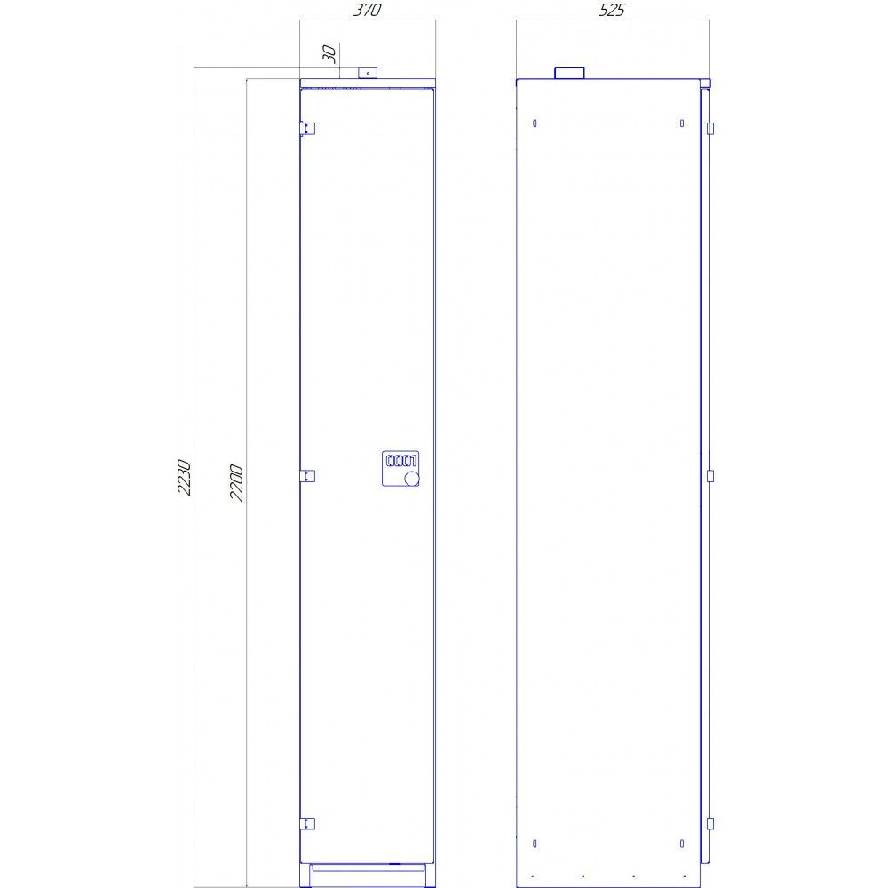 Шкаф для хранения и сушки спортивного инвентаря  ШС Локер-2