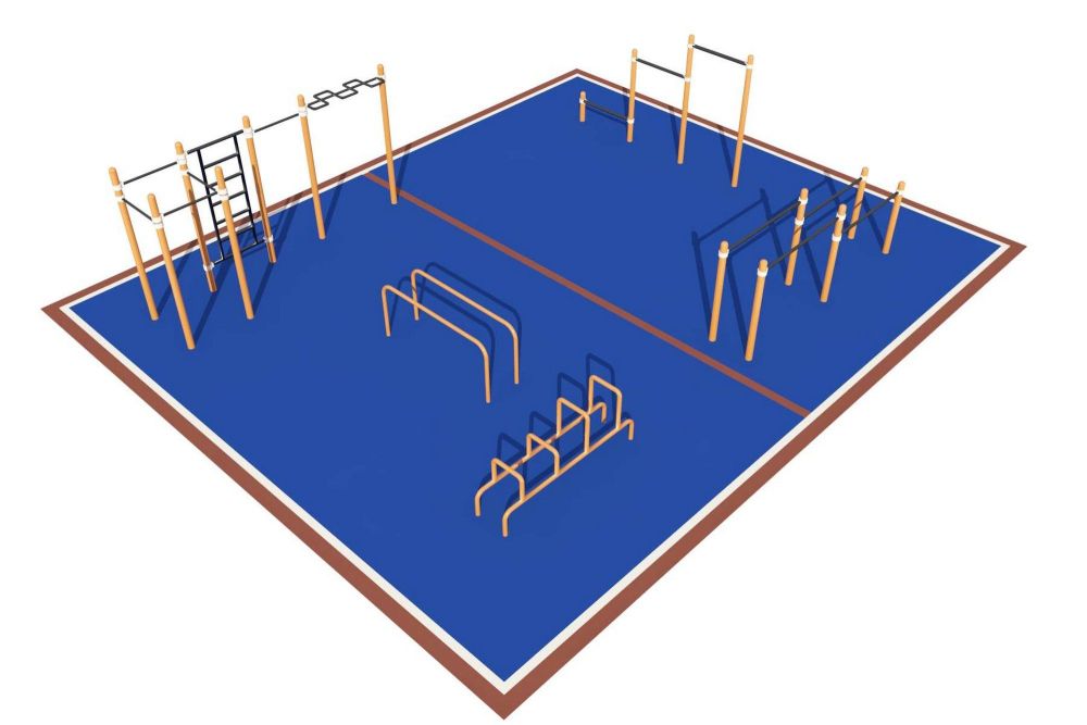 Площадка уличная для воркаут  Pioner A16924