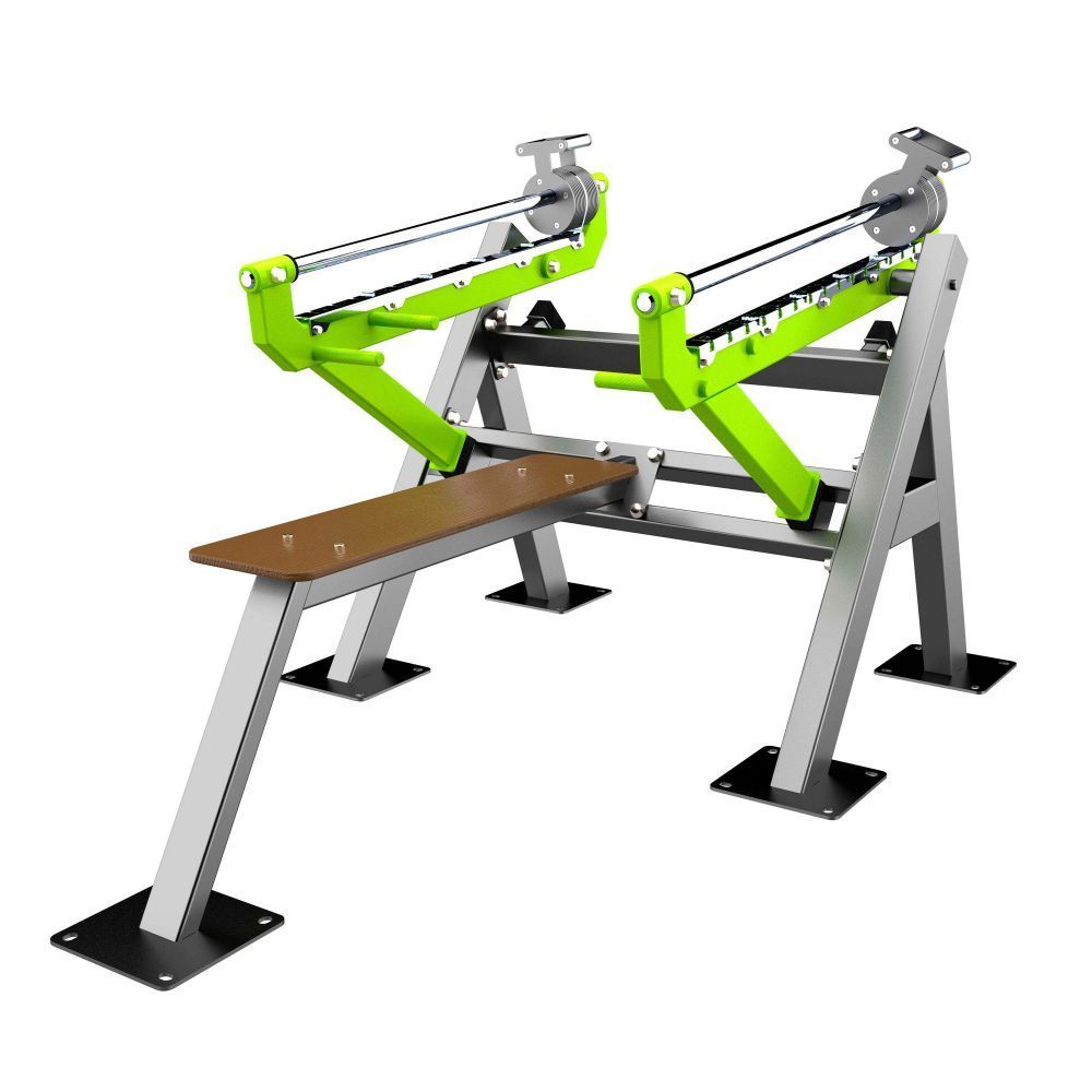 Уличный тренажер Жим лежа с переменной нагрузкой Pioner A17643