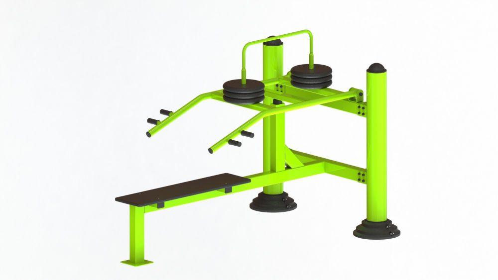 Уличный тренажер взрослый Жим лежа с изменяемой нагрузкой Pioner A17002