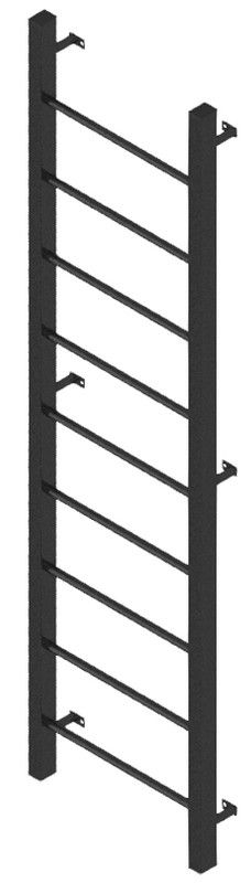 Стенка гимнастическая шведская 300х80см (металл)  Pioner A17844