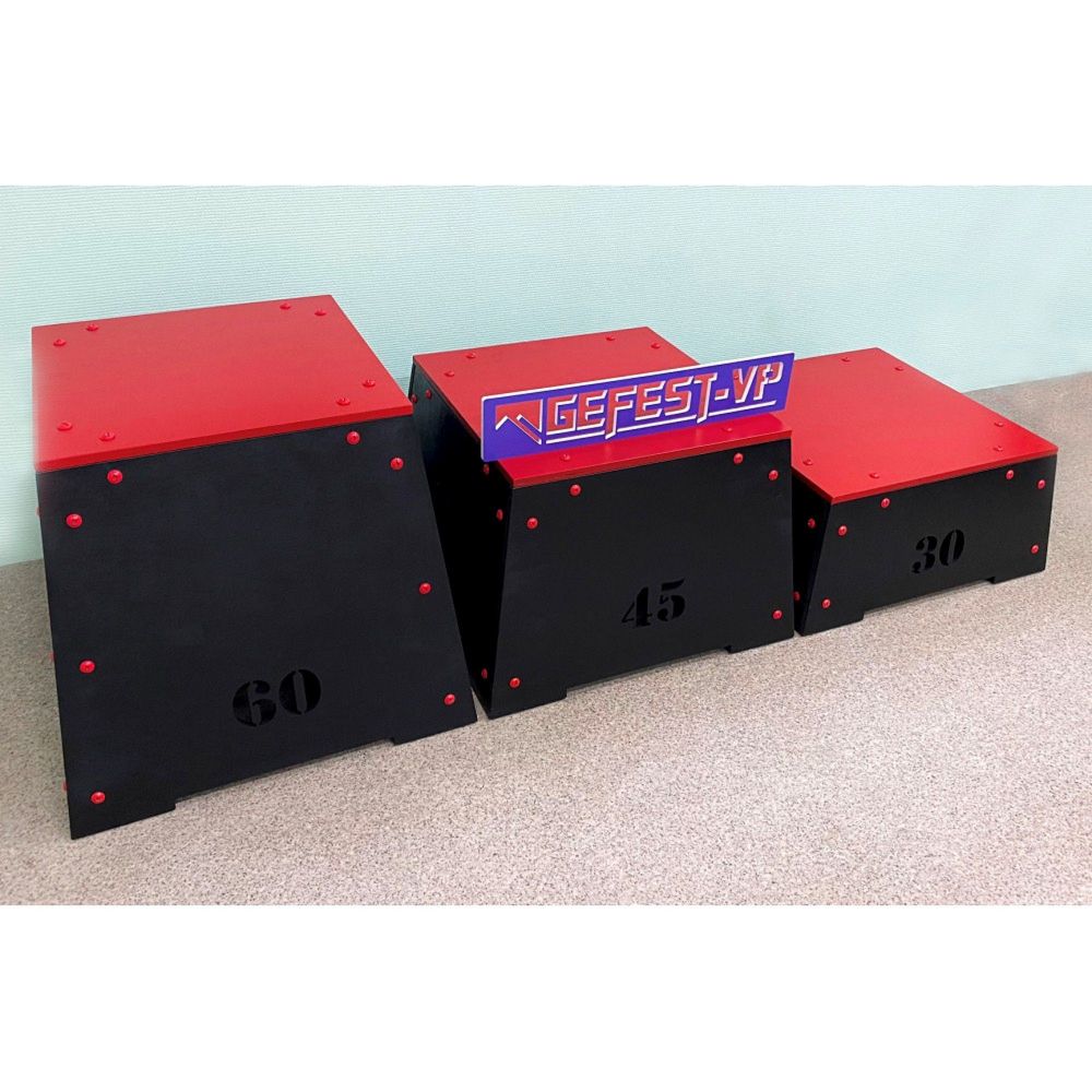 Пьедестал-тумба для кроссфита ПГФ-1 65х65х60см  Образец №2