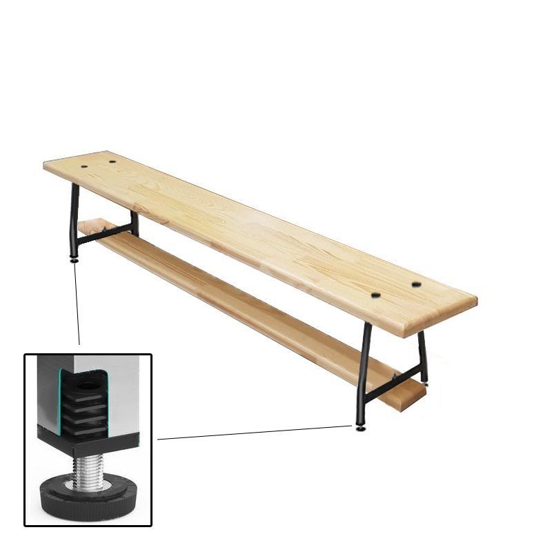 Скамейка гимнастическая 1500мм (40 мм щит.сосна) ножки метал. с РО  Pioner A12750