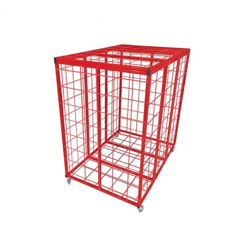 Контейнер сетчатый для мячей с крышкой (разборный)  Pioner A12715