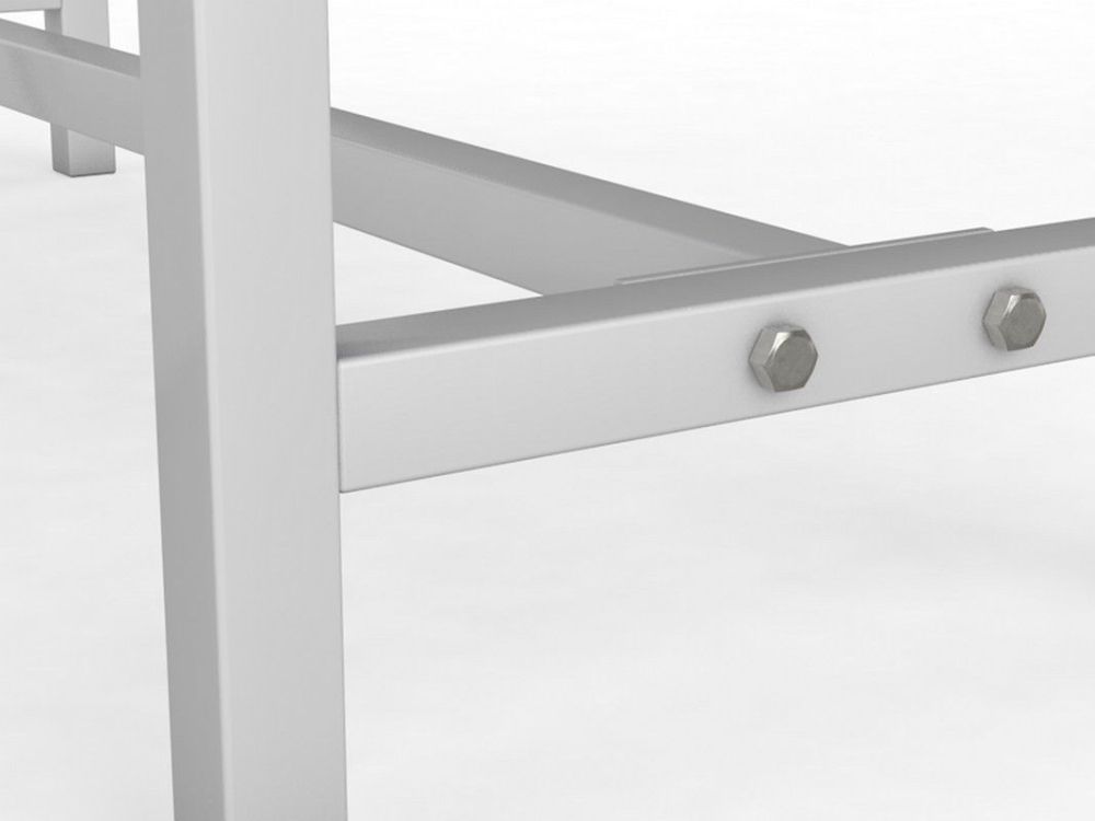 Скамейка для раздевалки со спинкой односторонняя (настил ЛДСП), 50см Pioner A16292