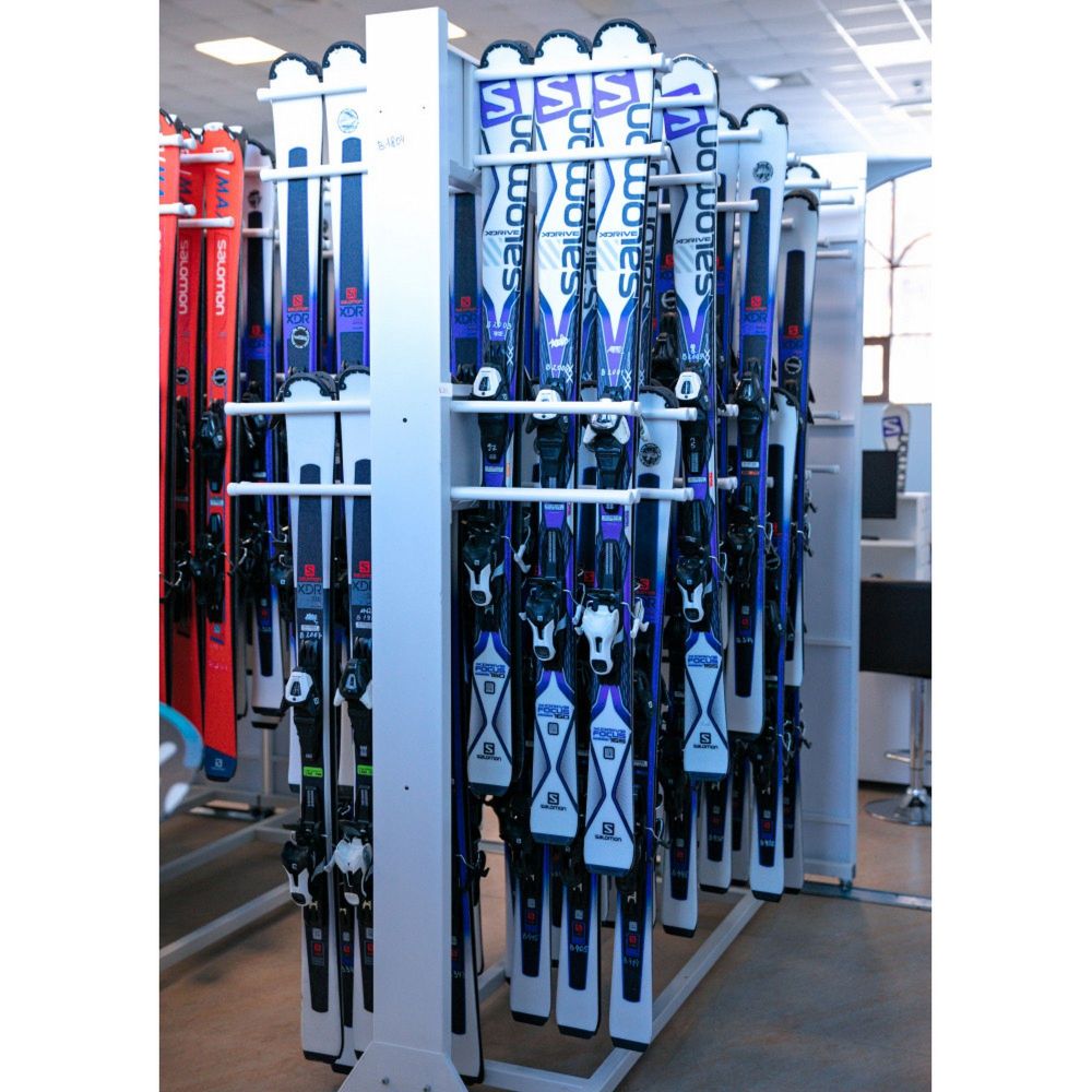 Стеллаж Премиум-У для горных лыж, двухсторонний 219х155х90см  GLPY-54