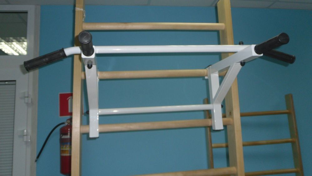 Тренажер турник-брусья навесной на шведскую стенку 100x60x30 см  Pioner A12300