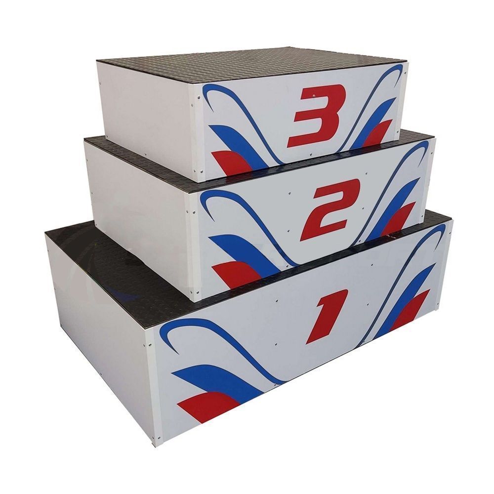 Пьедестал для награждения Матрешка, переносной (обшит металлом) 5 человек на ступень Pioner A13972