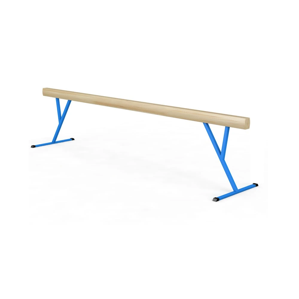 Бревно гимнастическое высокое 5 м, на металлических опорах