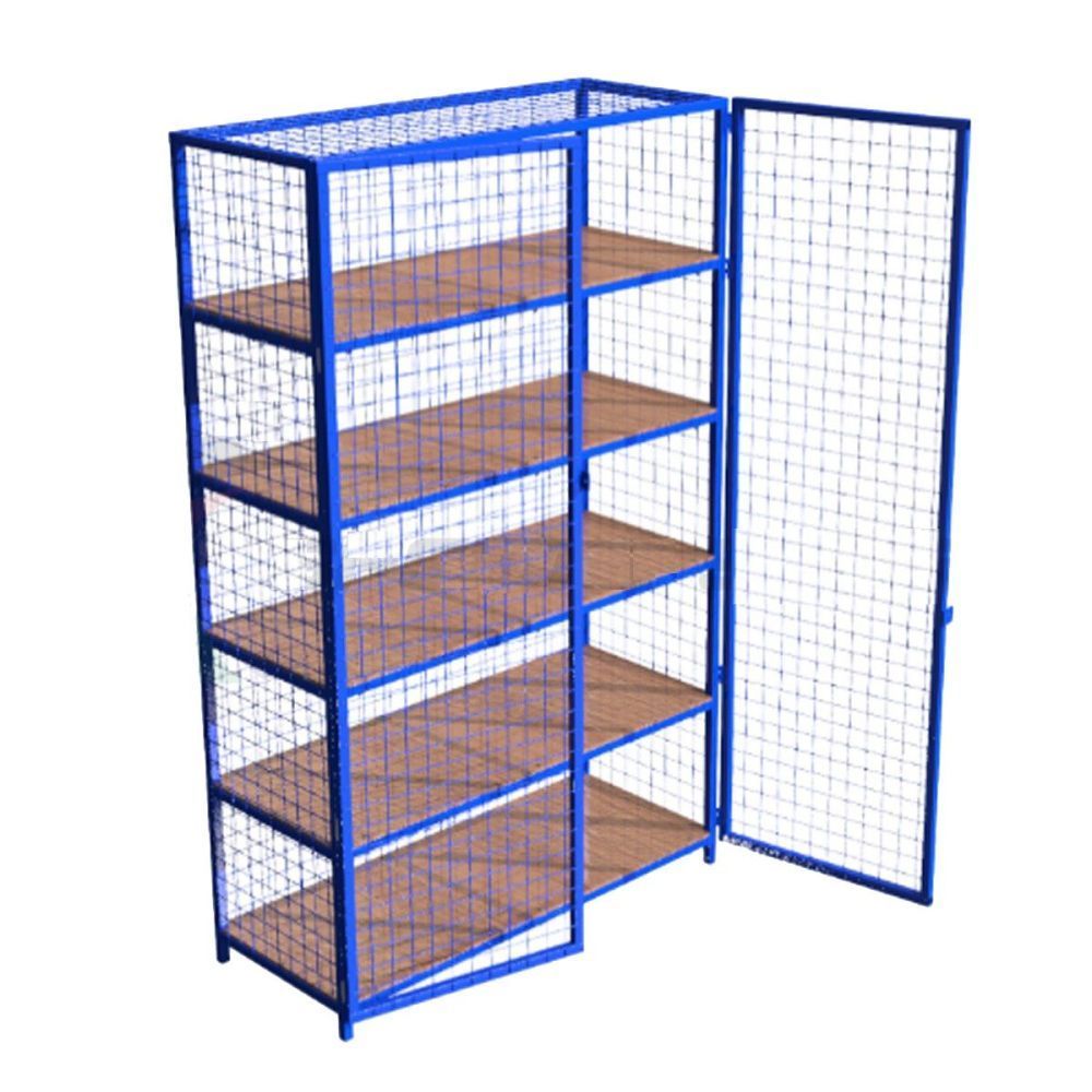 Стеллаж для хранения инвентаря закрытый 220х50х250см (разборный)  Pioner A17203