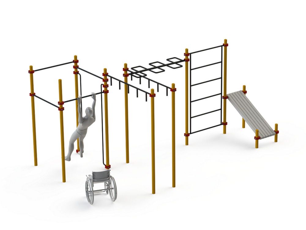 Спортивный комплекс для инвалидов-колясочников   Pioner A11772