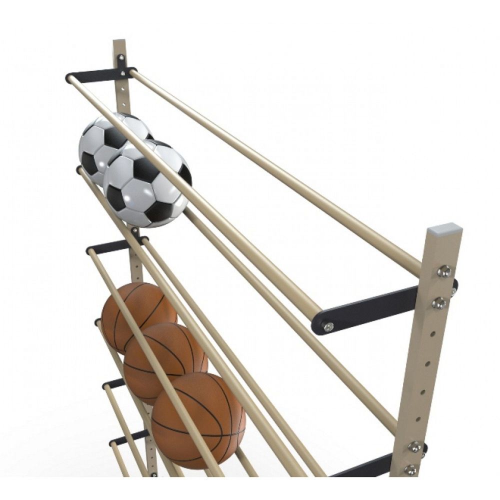 Стеллаж Стандарт для мячей, однрсторонний 205х210х35см  MS-56