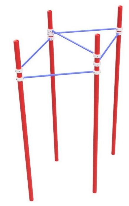 Турник ромбовидный (два треугольника)  Pioner A16420