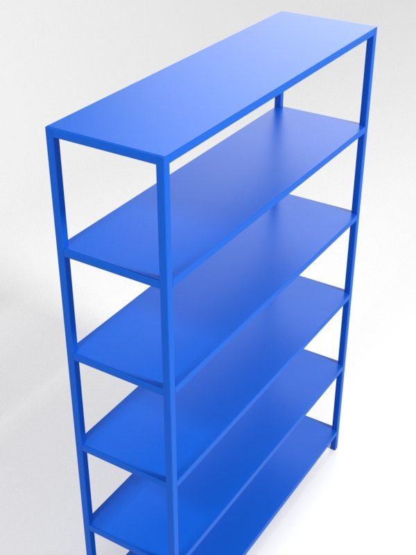 Стеллаж для спортивного инвентаря односторонний 190х122х35 Pioner A16386