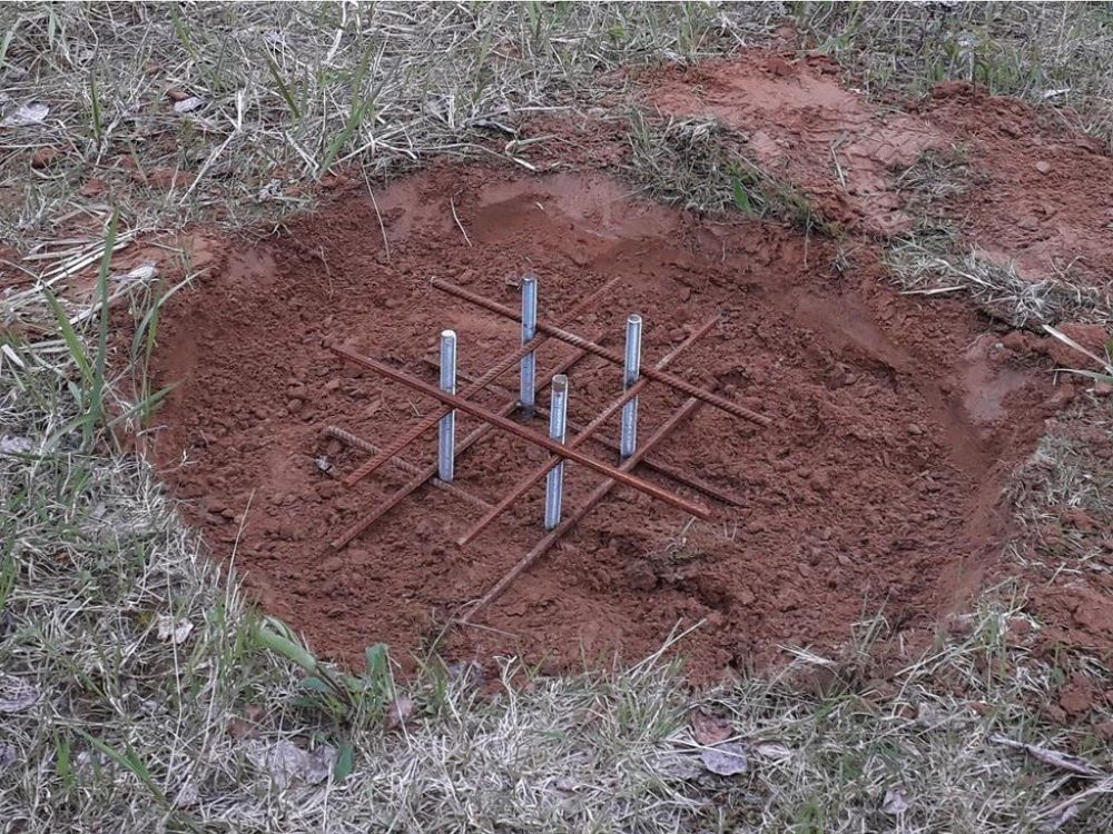 Каркас для заливки бетонной смеси (ёжик) для монтажа уличных тренажеров Pioner A17415