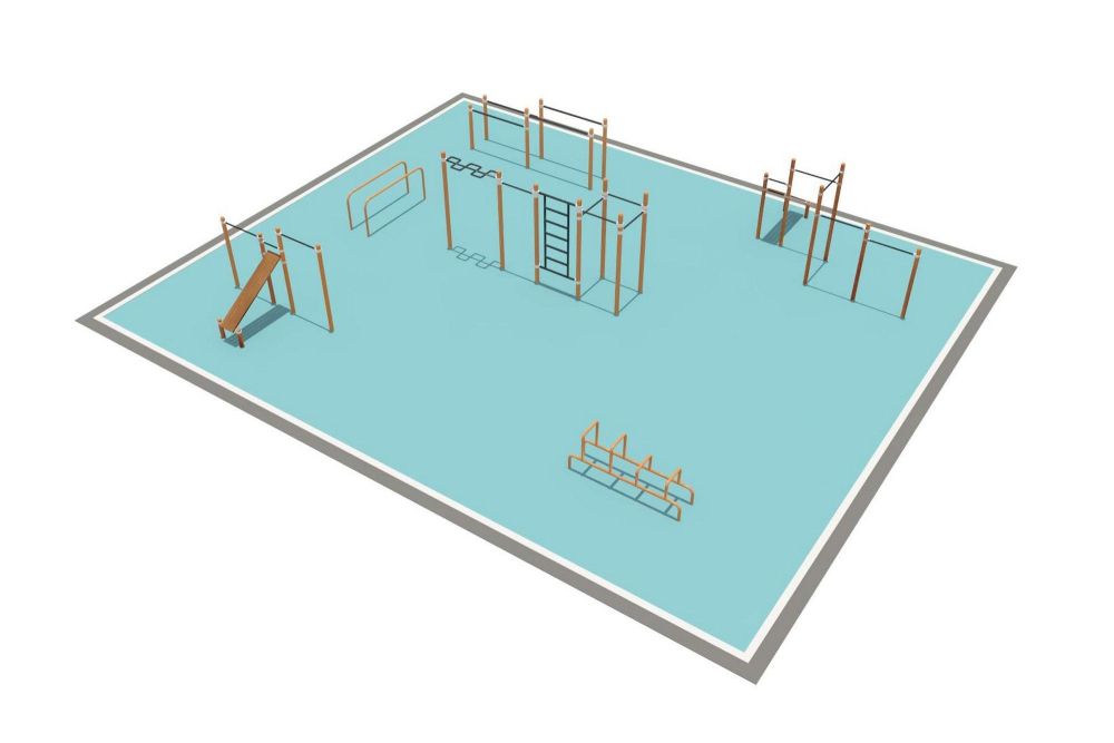 Районная площадка для Воркаут и WRK  Pioner A16736