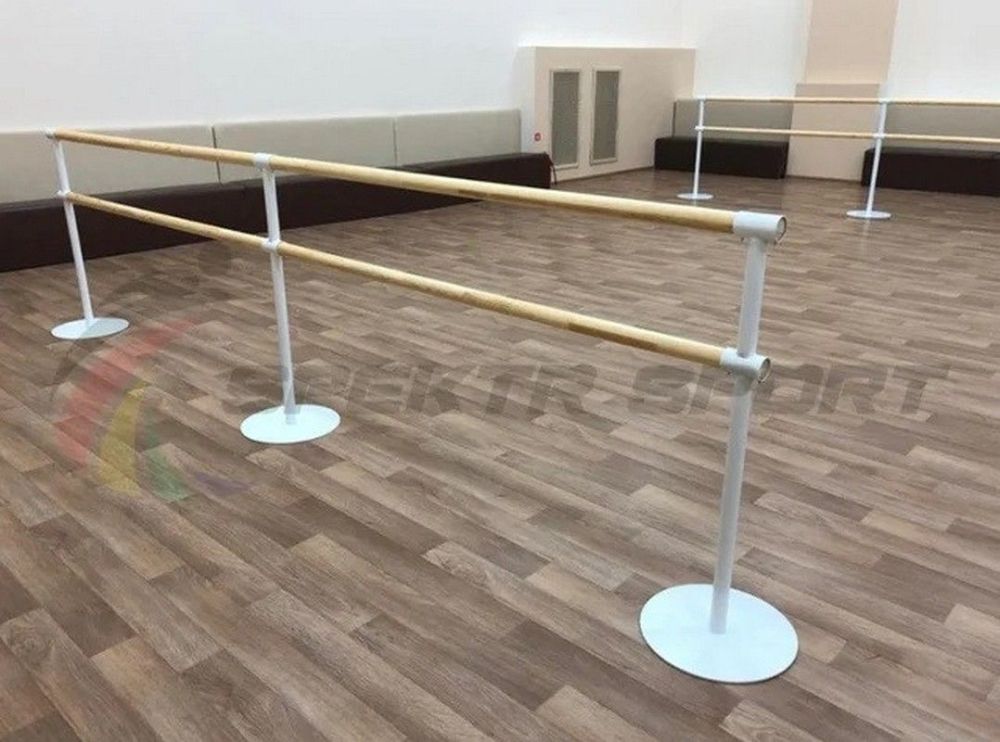 Переносной хореографический станок двухрядный  Сосна Pioner A14028