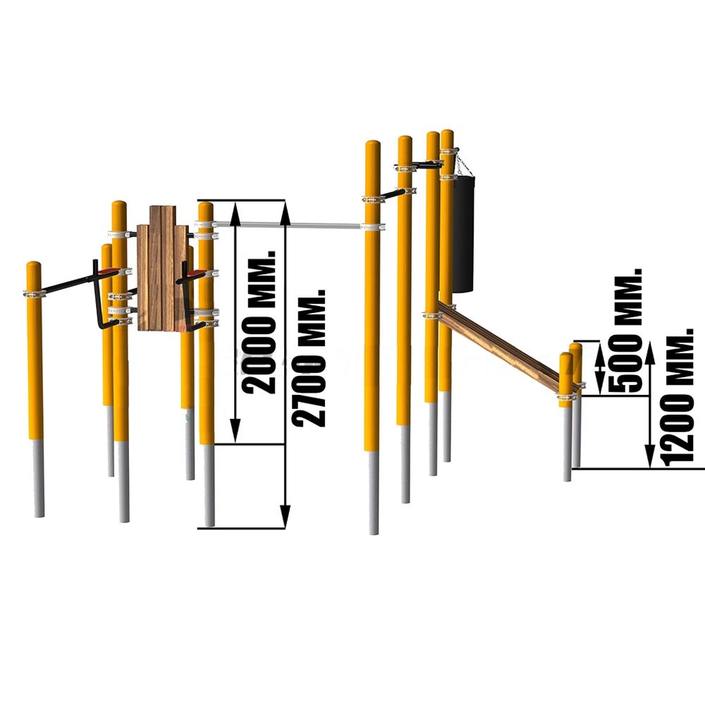 Комплекс для занятий Воркаут Pioner A16633