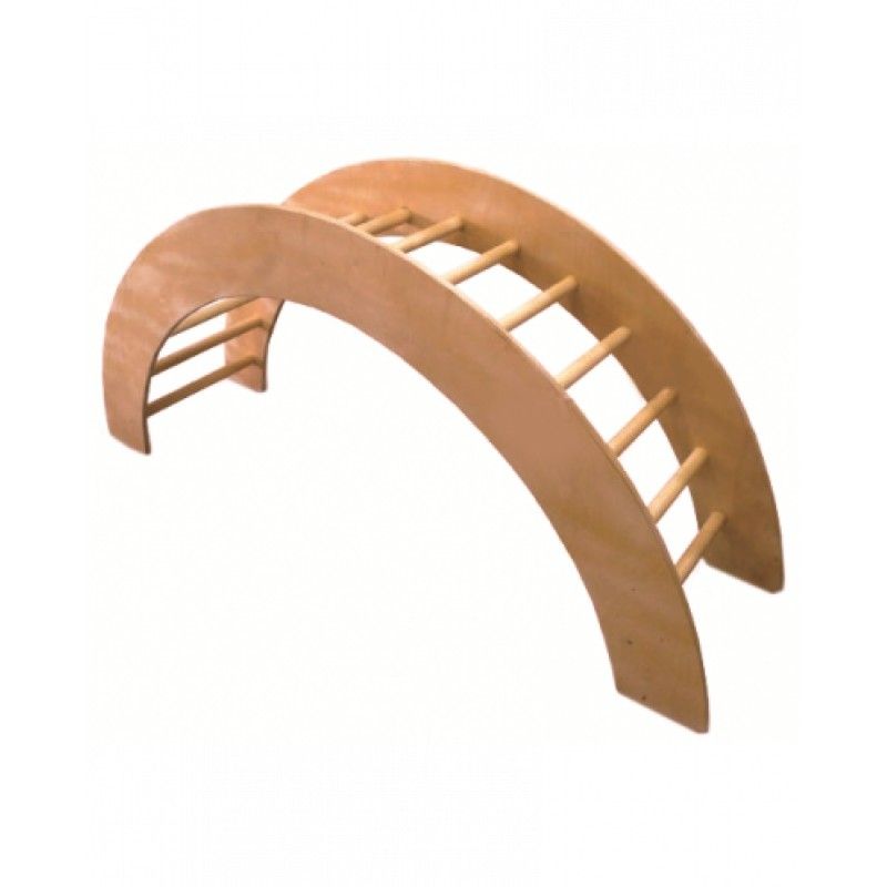 Лестница-качалка полукруглая дерево 1500х620, перекладины d25мм  Pioner A10243