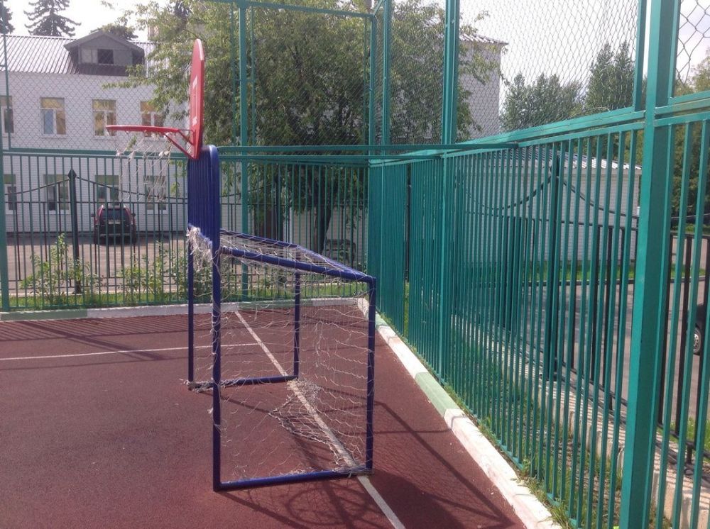 Хоккейные ворота со щитом  Pioner A13757