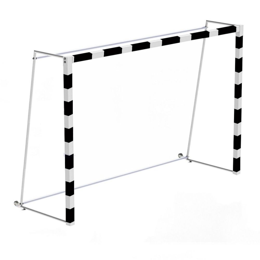 Ворота мини-футбольные без сетки 200х300х100см на колёсиках Pioner A14429