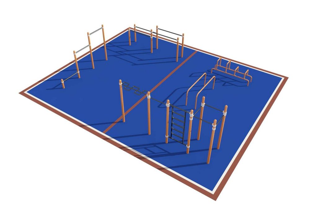 Площадка уличная для воркаут Дворовая   Pioner A16731