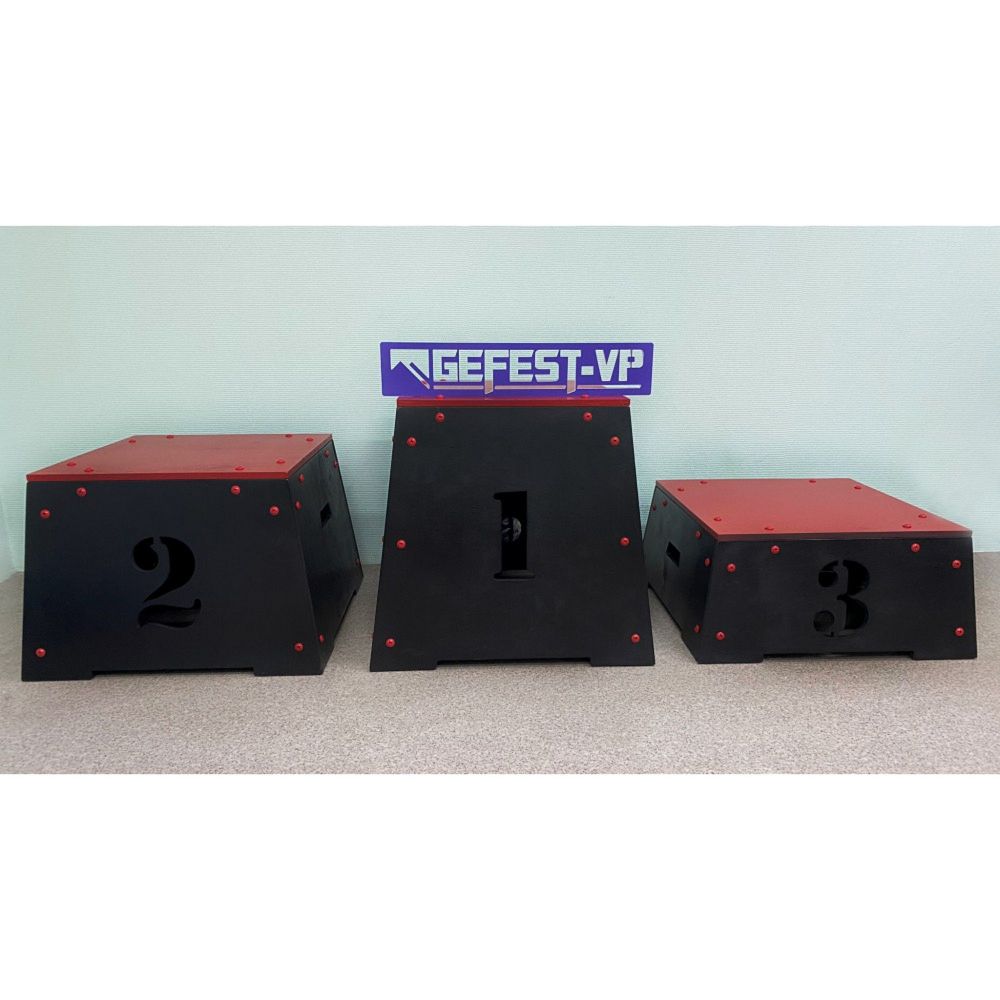 Пьедестал-тумба для кроссфита ПГФ-1 65х65х60см  Образец №2