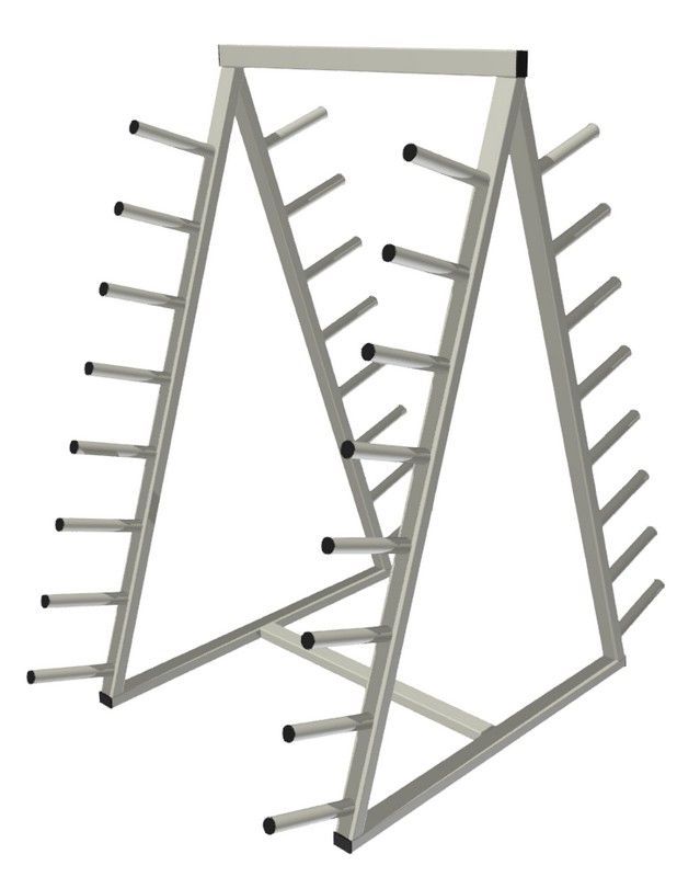 Стойка для бодибаров 16 уровней двухсторонняя  разборная Pioner A12261