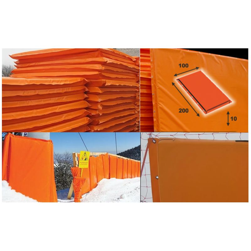 Мат для горнолыжных трасс 200х100х10 см Тент  люверсы  Pioner A11651