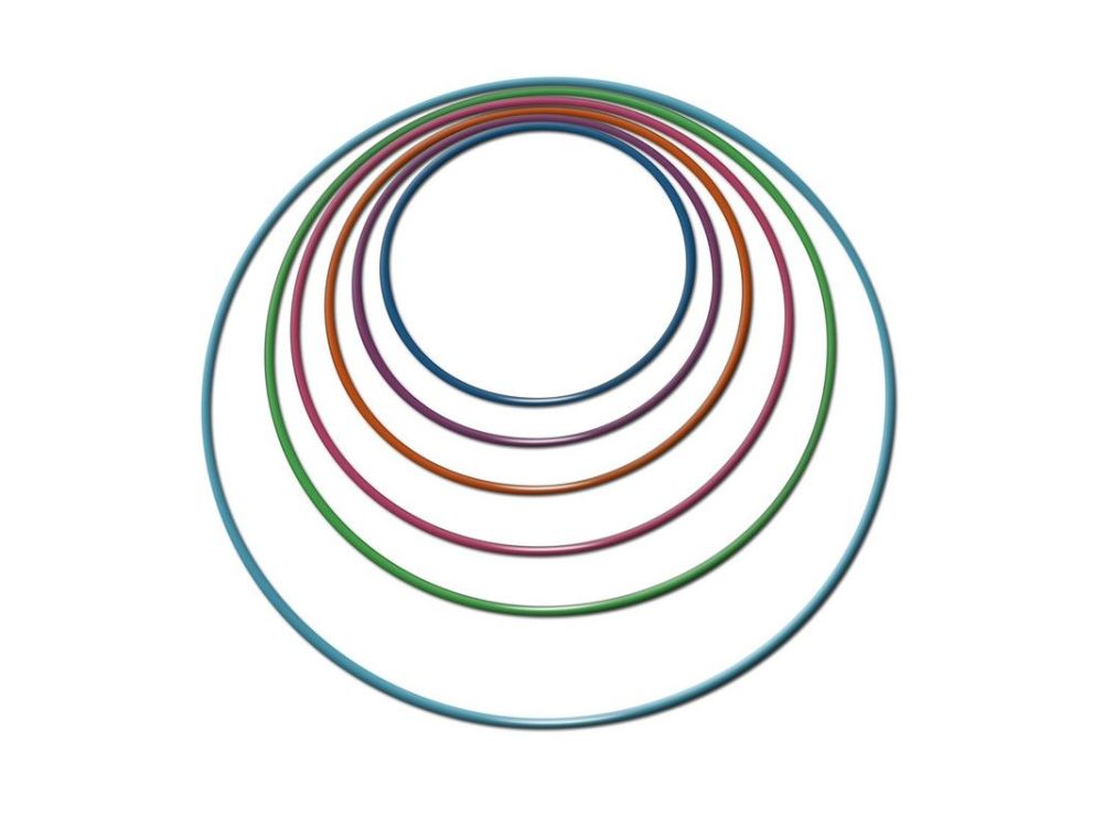 Обруч гимнастический стальной d90см, утяжелённый Pioner A17943