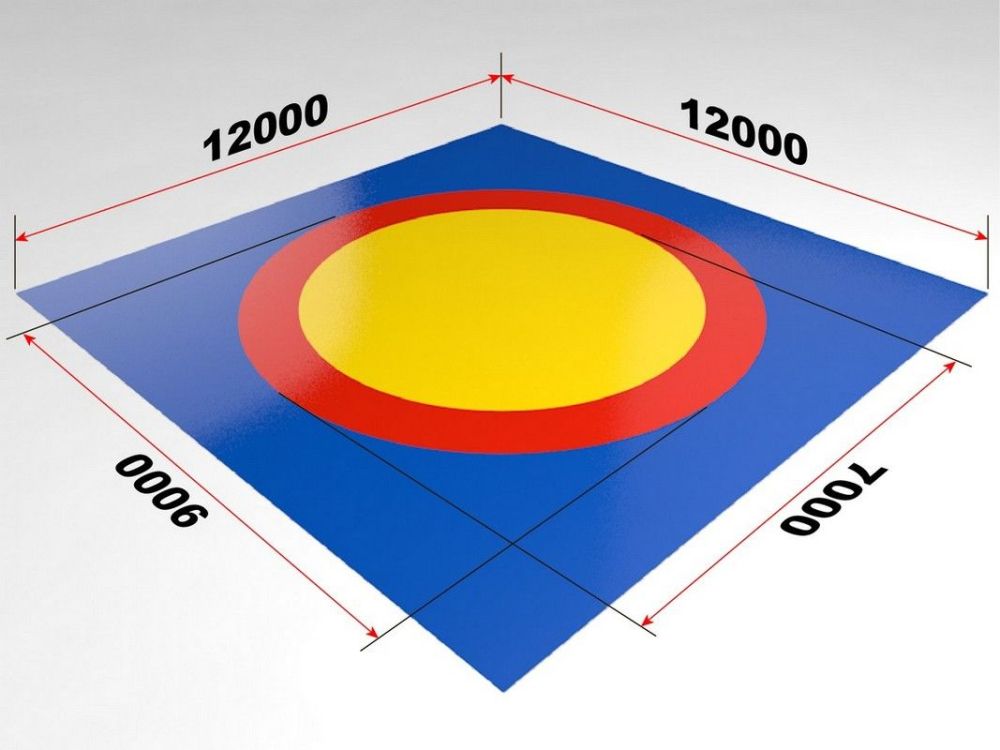 Ковер борцовский 12х12 м  Pioner A11685