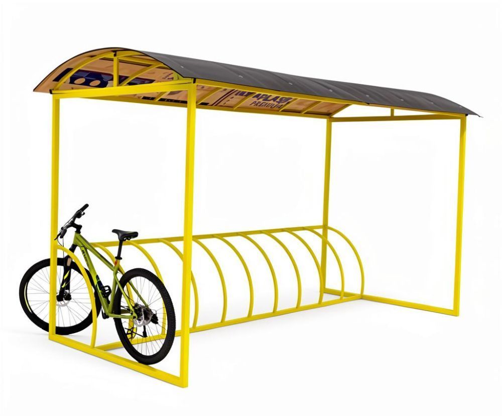 Велопарковка крытая на десять веломест Pioner A10126