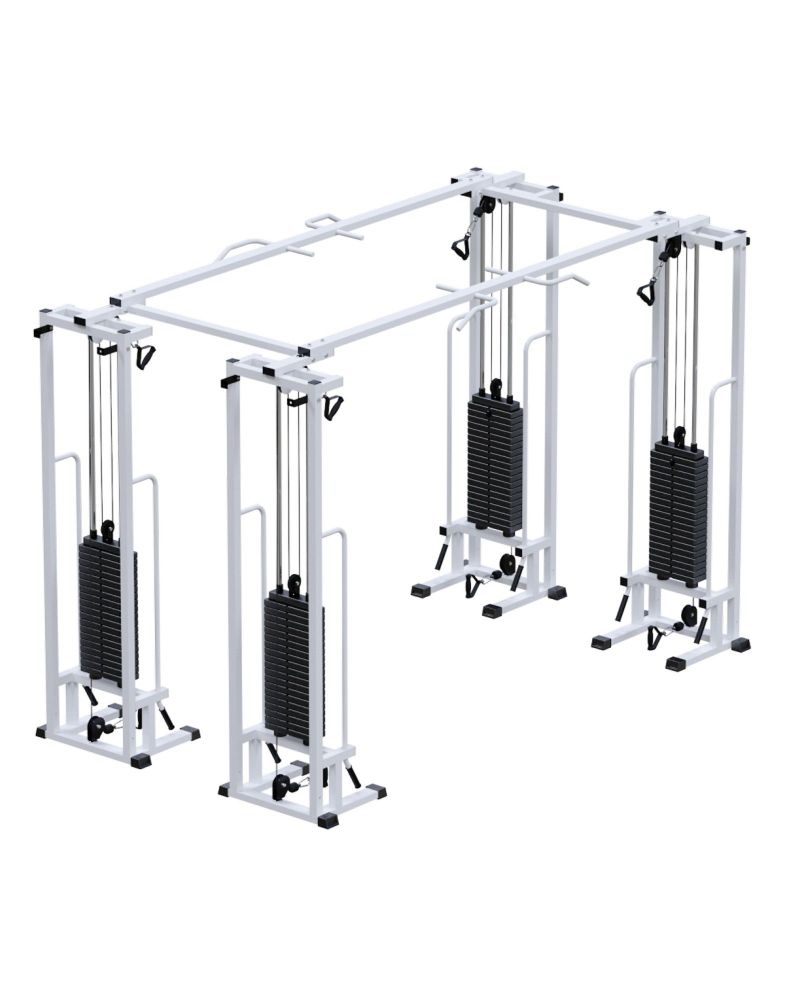 Двойной кроссовер на базе реабилитационного тренажера  (стек 4х100кг)  Pioner A11948