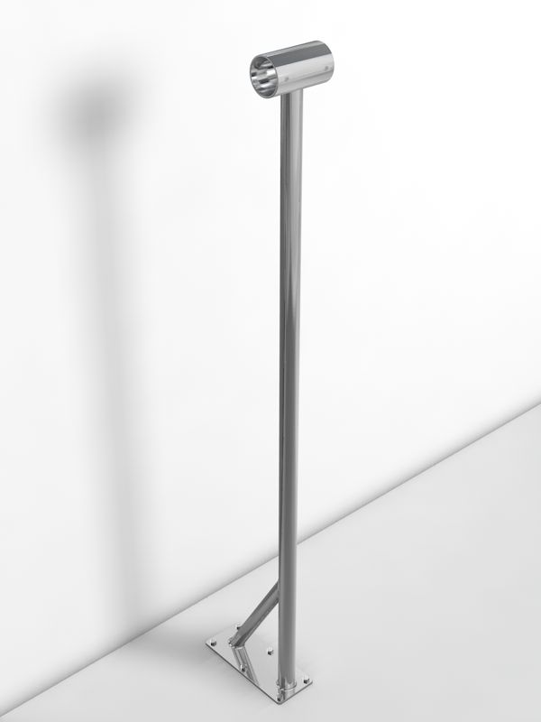 Кронштейн напольный однорядный из нержавеющей стали  Pioner A13709