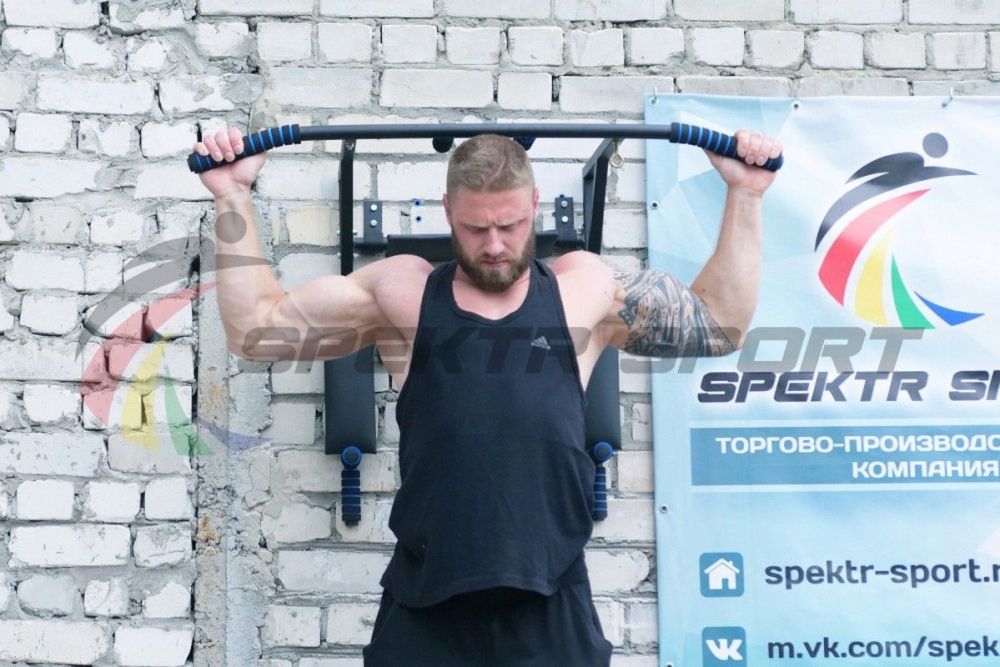 Турник-брусья-пресс настенный белый Pioner A17159